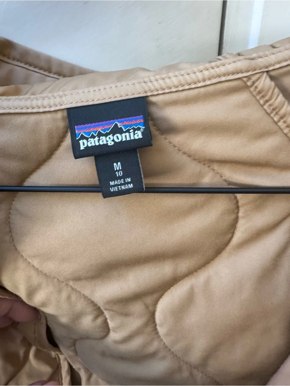 Patagonia Kids' Quilted Puffer Jacket - Tan size M or 10